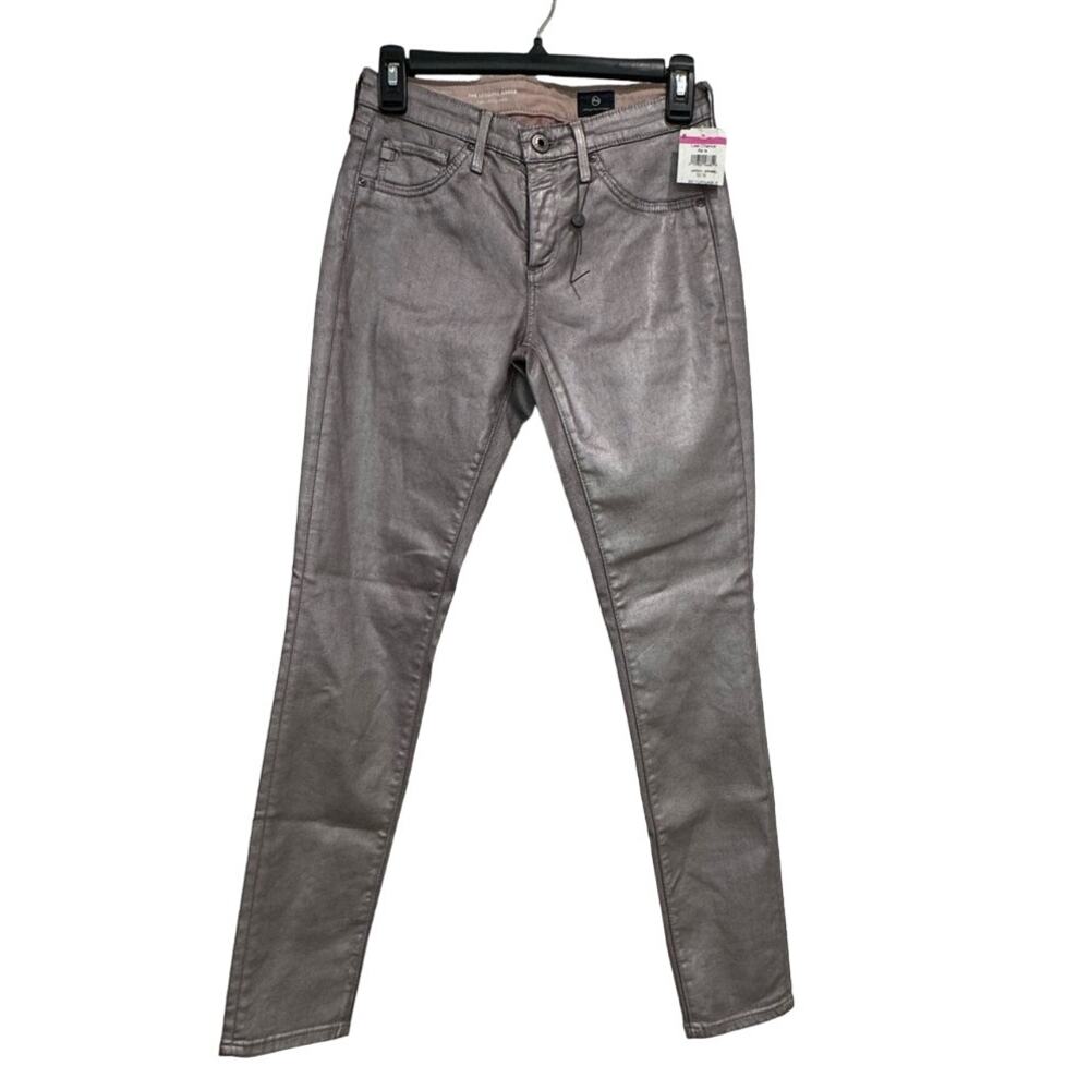 AG ADRIANO GOLDSCHMEID $198 The Legging Super Skinny Ankle Jean Lavender Sze 23